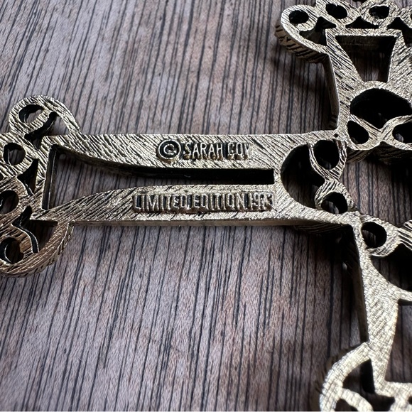Vintage 1970s Sarah Coventry Limited Edition xl cross pendant necklaces main image 7